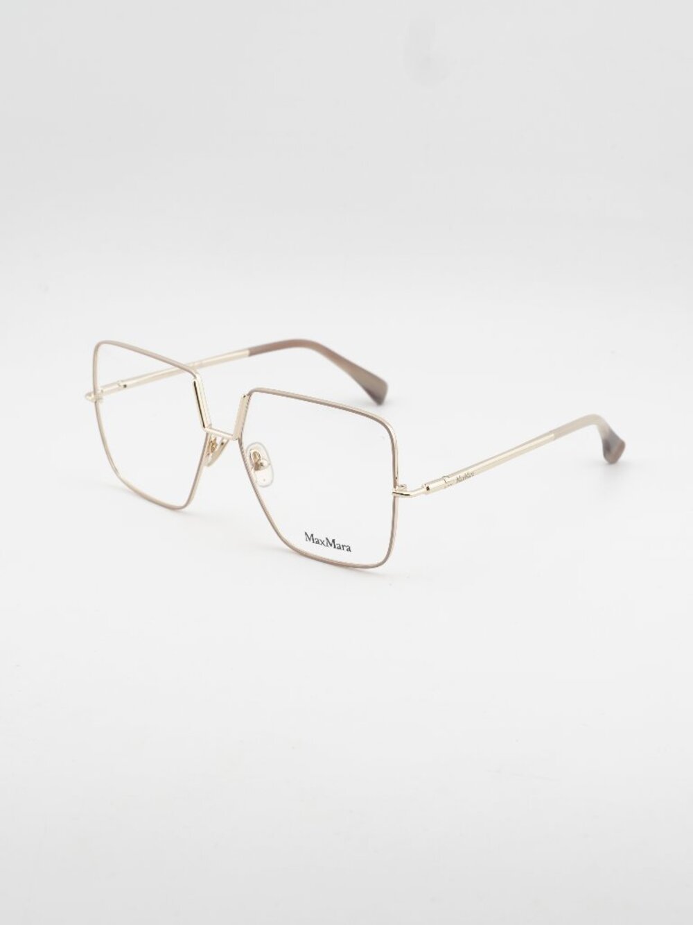 Max Mara MM5120 025 Eyeglasses Ivory / Gold 55mm Butterfly Frame